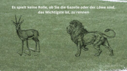 Die Gazelle und der Löwe